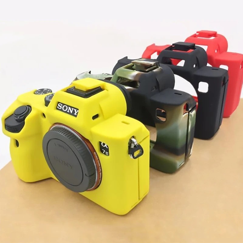 

Soft Camera Video Bag Silicone Case Rubber Camera Case Cover Protective Body Cover Skin For Sony A9 A7R III A7R3 A7 Mark3 A7 III