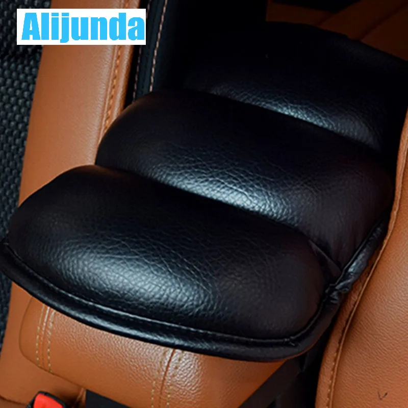 

General Car Leather Center Console Handrail Box Cover Pad Support Pillow for Dodge Journey JUVC/Charger/DURANGO/CBLIBER/SXT/DART