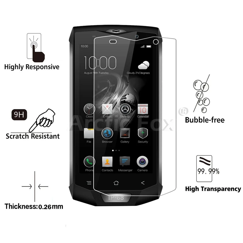 10 шт./лот 2.5D 9H Премиум Закаленное стекло для Blackview BV8000 Pro Защитная пленка экрана