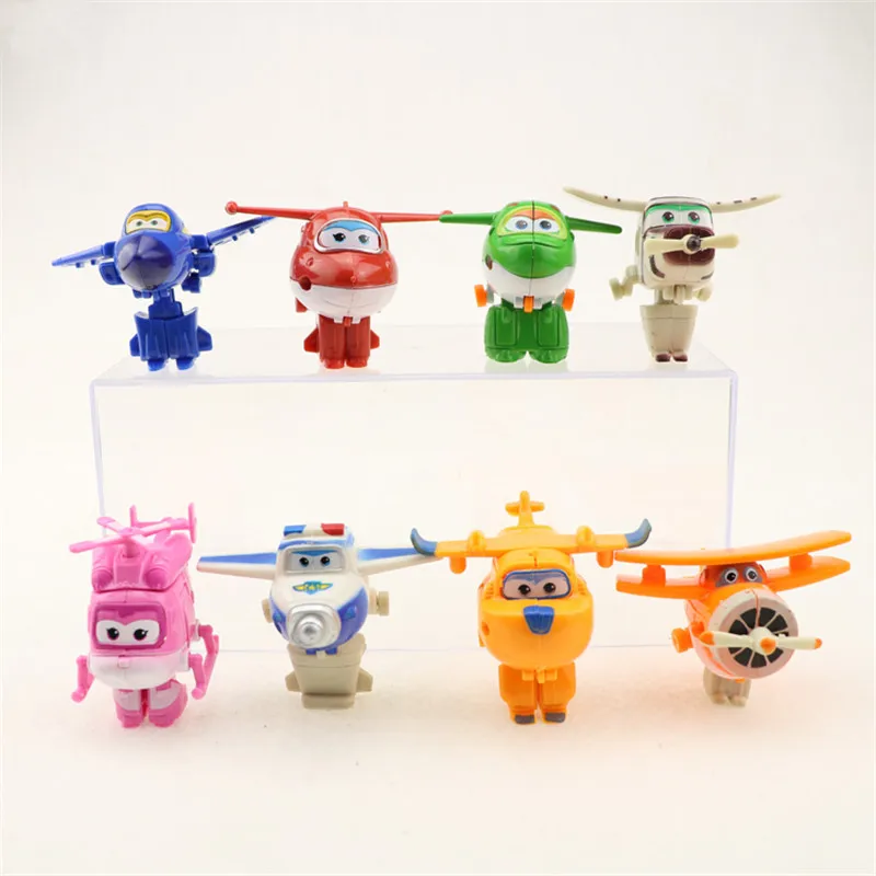 

MINI Anime Super Wings Model Mini Planes toy Transformation Airplane Robot Action Figures superwings toys for children