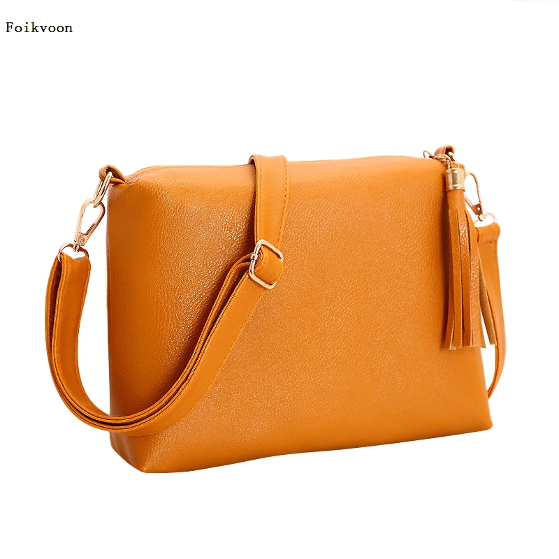 Foikvoon Popular Handbags Mini PU Messenge Bag Small Diagonal Women One Shoulder Tassel Bags 2018 Hot sale Foikvoon Popular Handbags Mini PU Messenge Bag Small Diagonal Women One Shoulder Tassel Bags 2018 Hot sale