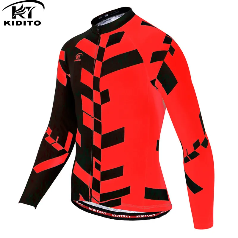 KIDITOKT майки для велоспорта мужские зимние теплые флисовые Pro Mtb с длинным рукавом мужская одежда для велоспорта Ropa Ciclismo Одежда для велоспорта - Цвет: color 3