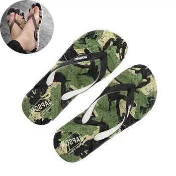 

Camouflage Men Flip Flops Slipper 2019 Summer Shoe Antiskid Slippers Male Foot Massage Thicken Bathroom Beach Sandals Home Shoes