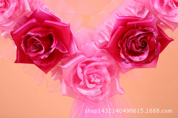 Новые Красивые цветы венки Свадебные Декоративные цветы Пена розы сердце декоративная форма цветок DIY медведь комната свадебные принадлежности