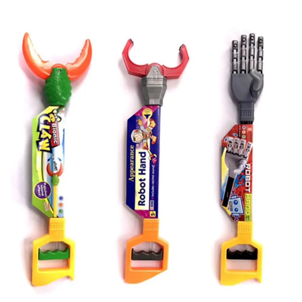 Creative Crab Robot Claw Hand Grabber Kids Entainment Toy Party Favors Gift Hand Wrist Strengthen DIY Robot Grab Toy Kid Action