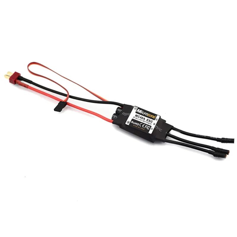 Microzone MC 2-4 S 40A бесщеточный ESC с 5 V/2A BEC для Радиоуправляемая модель самолета игрушки запасные части