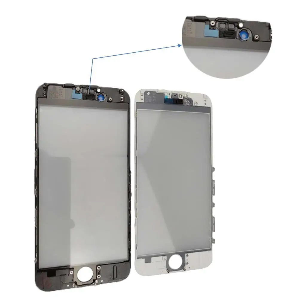 For iPhone 7G 7P 8G8P Glass with Bezel Frame +OCA+Camera Holder+Sensor Holder+Ear Mesh (7)