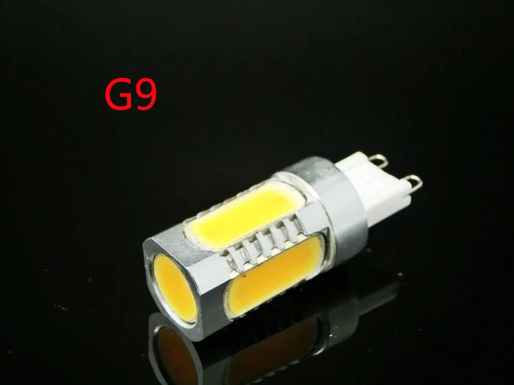 Алюминий G9 G4 удара светодиодные лампы 7 Вт DC12V Кристалл Кукуруза Лампа 12 Вт Droplight Люстра прожектор заменить галогенные