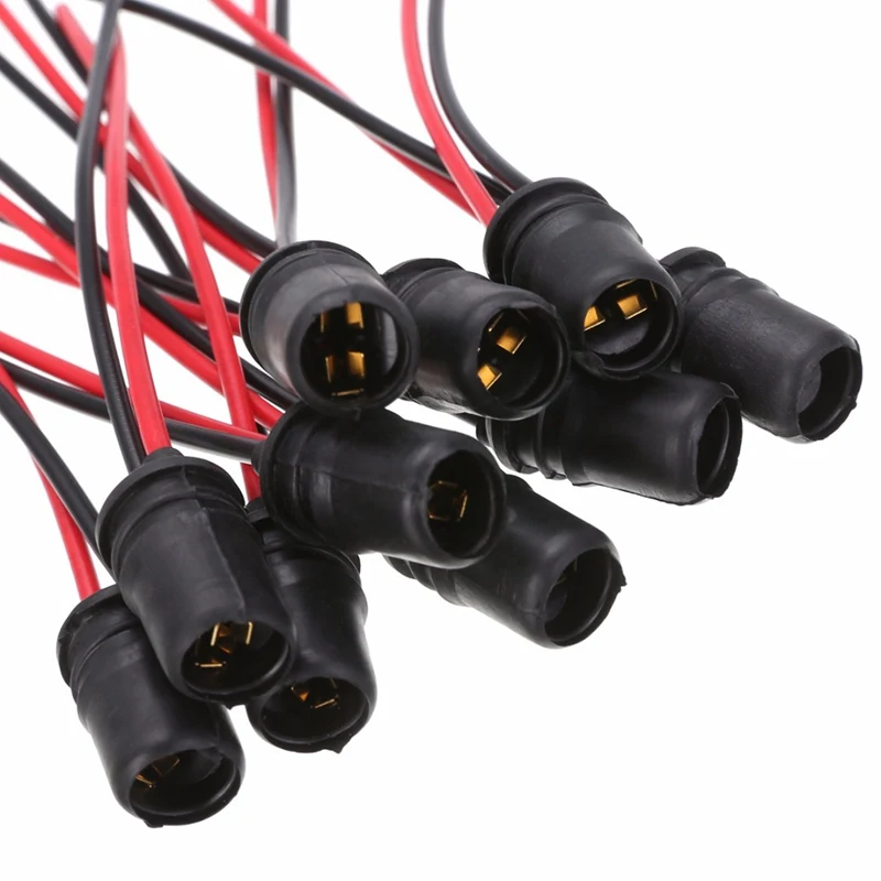 

MAYITR 10Pcs W5W T10 Light Bulb Socket Holder Fit for Cars Trucks Boats Soft Rubber Connector Extension Accessories Wholesale