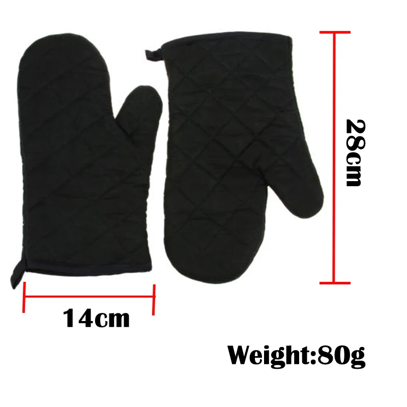 Kitchen gloves Cotton pot holders 1PC Portable Cotton Blend Thick Kitchen Baking Cook Insulated Padded Oven Gloves Mitt