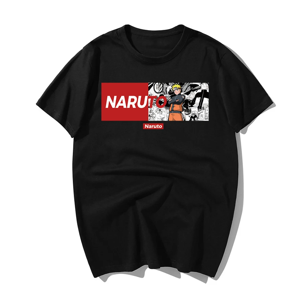 

Cool Harajuku Naruto Tshirt Streetwear Men Summer Fashion Amine T-shirt Casual Cartoon Print Male Tops Funny Japan T Shirt Boys