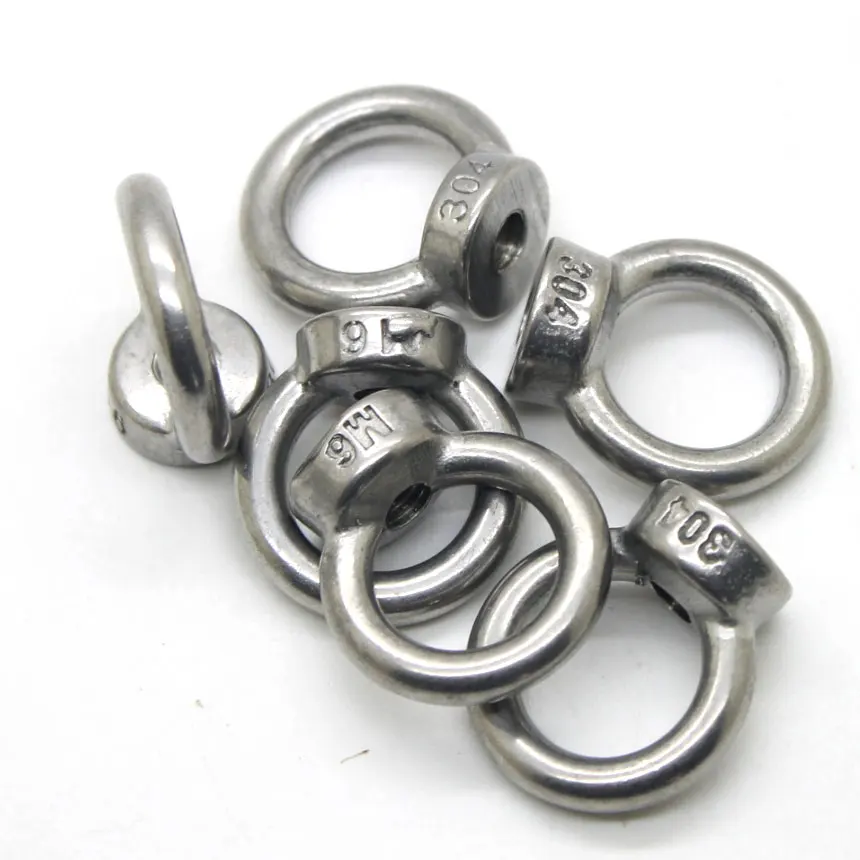 1Pcs M6 304 Stainless Steel Lifting Eye Nut Ring Shape Nuts eye nuts