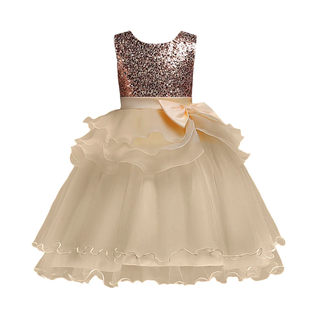 

MUQGEW dress Floral Girl Princess Pageant Gown Birthday Party Wedding O-Neck Sleeveless Dress robe pour fille vestido para menin