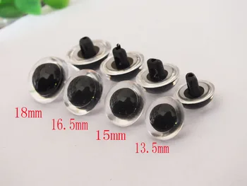 

safety sewing toy eyes kit---13.5mm/15mm/16.5mm/18mm clear button doll eyes
