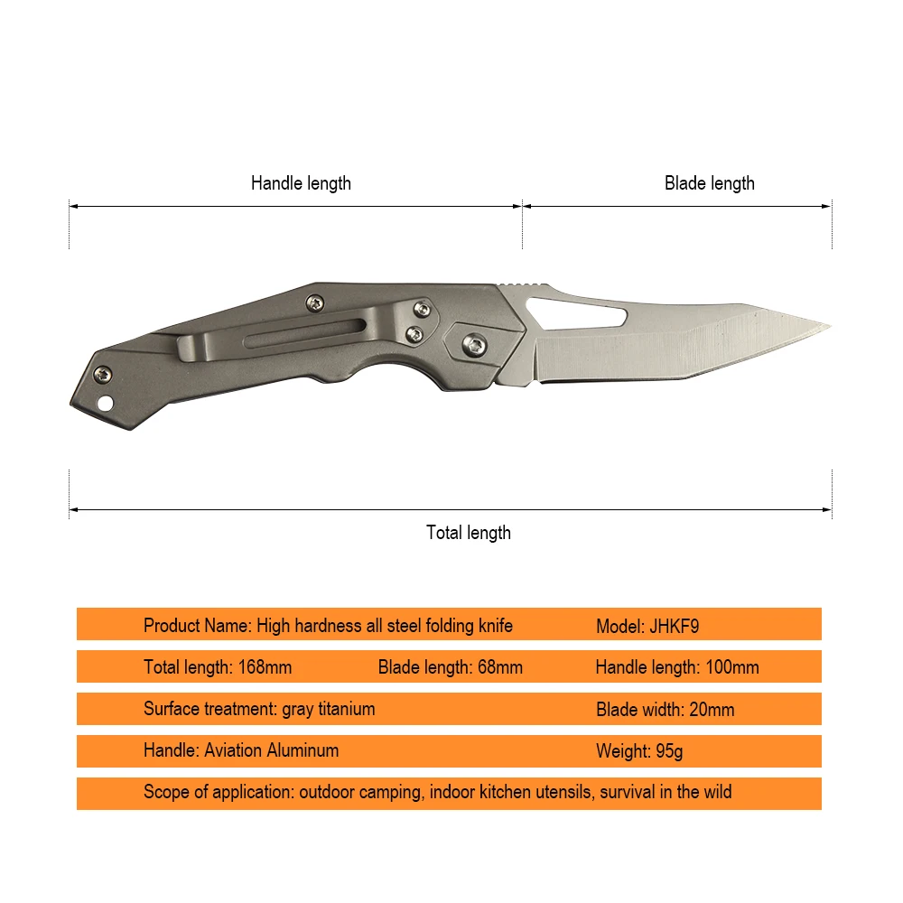 JelBo складной нож с металлической ручкой портативный карманный нож набор ручных инструментов Открытый Hing кемпинг выживания охотничий нож