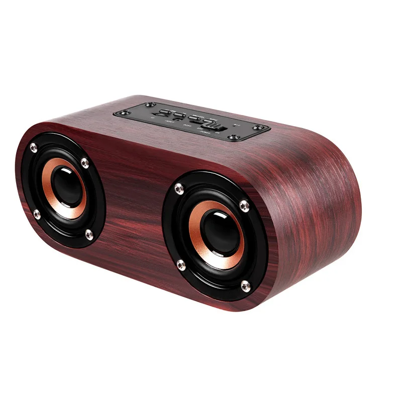 

Q8 Wooden Bluetooth/Wireless Speaker Sound System 3D Stereo Music Surround audio Support TF AUX