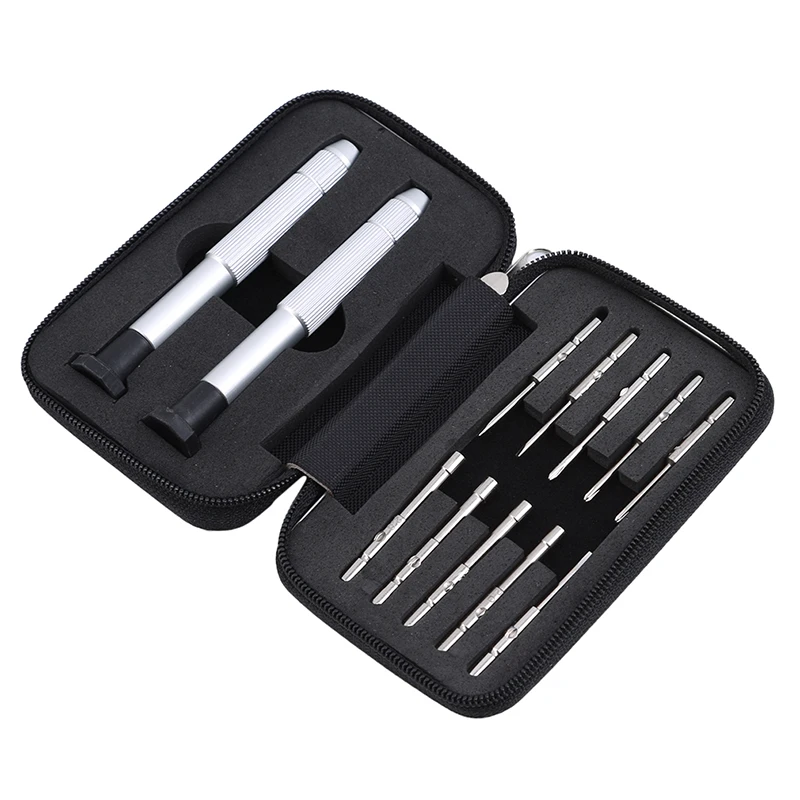 

1Set Of Multifunctional Glasses Watch Repair Tools Precise Screwdriver Set Watches Hex Tools Handle Cutter Head Parts