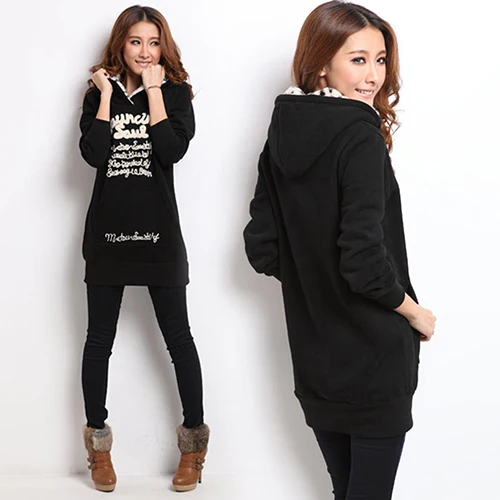 

Women's Autumn Winter Fashion Letter Print Long Sleeve Loose Hoodie Sweatshirt
