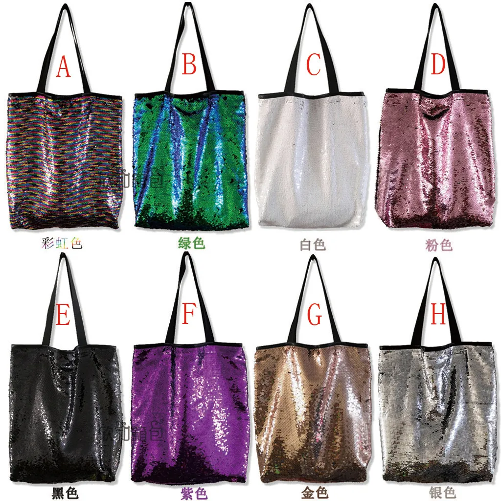 

Women Sequins Colorful Shoulder Shopping Bags Fashion Bling Women Handbags Ladies Hand Bag Travel Tote Casual Bolsos Mujer
