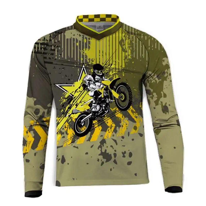 New Motorcycle Jersey Racing Long Sleeve T shirt Moto GP Racing Sportswear Jersey Cycling Bike