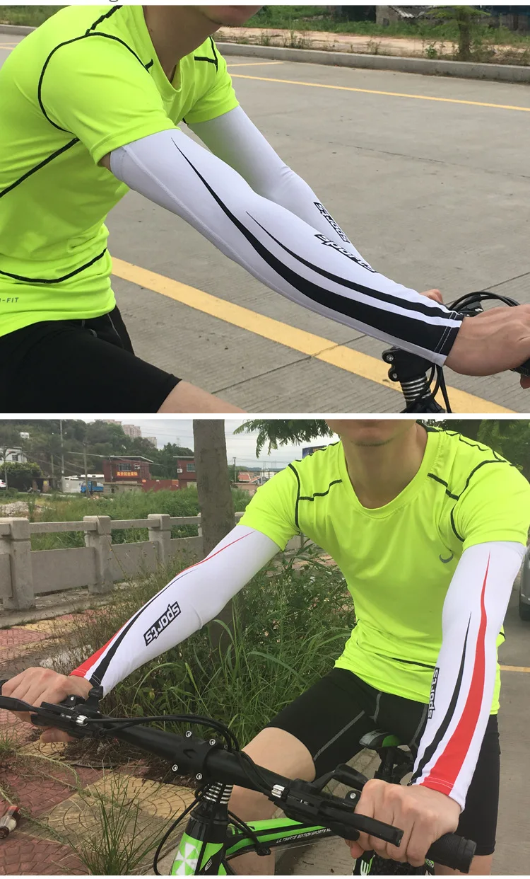 1Pcs Ice Arm Warmers Sunscreen Riding Sleeves Men And Women Summer