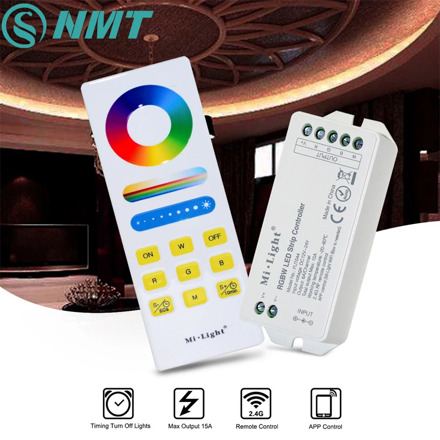 

Milight 2.4G WIFI LED Controller RF RGB RGBW RGBCCT and 1pc Wireless Timer LED Remote Controller Set For SMD 5050 3528 LED Strip