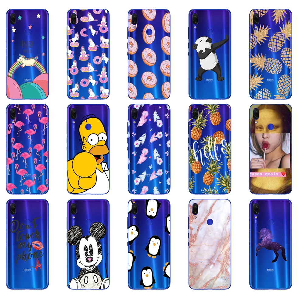 

07SX Case For Xiaomi Redmi Note 7 Case Silicon Funda for Xiaomi Redmi Note 7 Cover Capa Back Coque for Redmi Note 7 Phone Case
