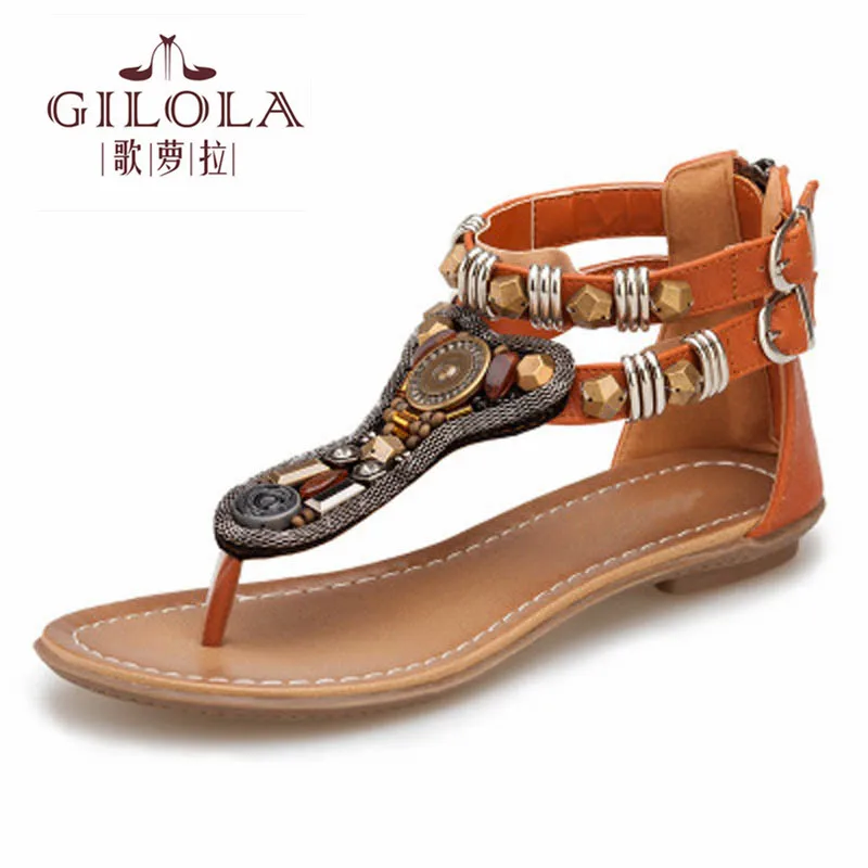 

women sandals rhinestone sexy gladiator ladies flat sandals crystal women summer shoes woman slip on best quality #Y0741025Q
