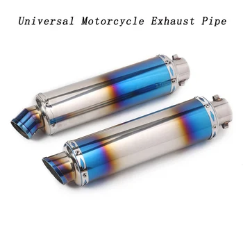 

Universal Motorcycle Exhaust Modify Motocross Exhaust Muffler For FZ6 CBR250 CB600 MT07 ATV Dirt Pit Bike