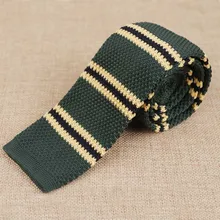 Mantieqingway Мужской трикотажный галстук корейский узкий вязаные галстуки мужские s Повседневный деревянный галстук-бабочка в полоску Галстуки 20 цветов