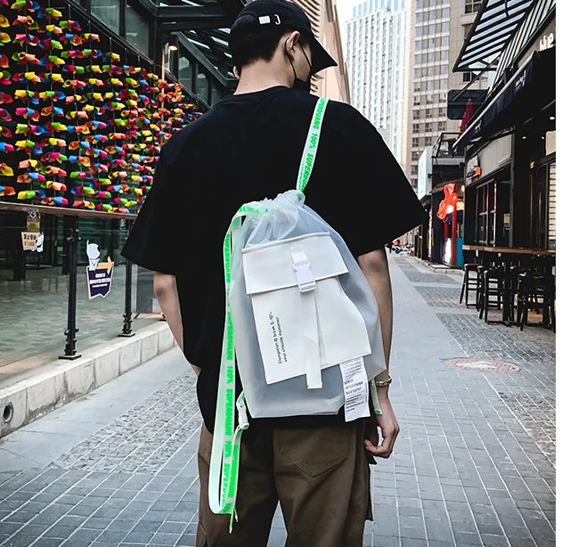 

New Arrival Lightweight Backpack Men Streetwear Trend Casual Shoulder Bag Unisex Easy-to-carry Sports Couple Bags Heuptas D884