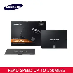 Samsung 860 EVO Внутренний твердотельный накопитель 250 ГБ 500 1 ТБ HDD жесткий диск твердотельный накопитель HD SATA 3 2,5 дюйма Жесткий диск SSD SATA III для