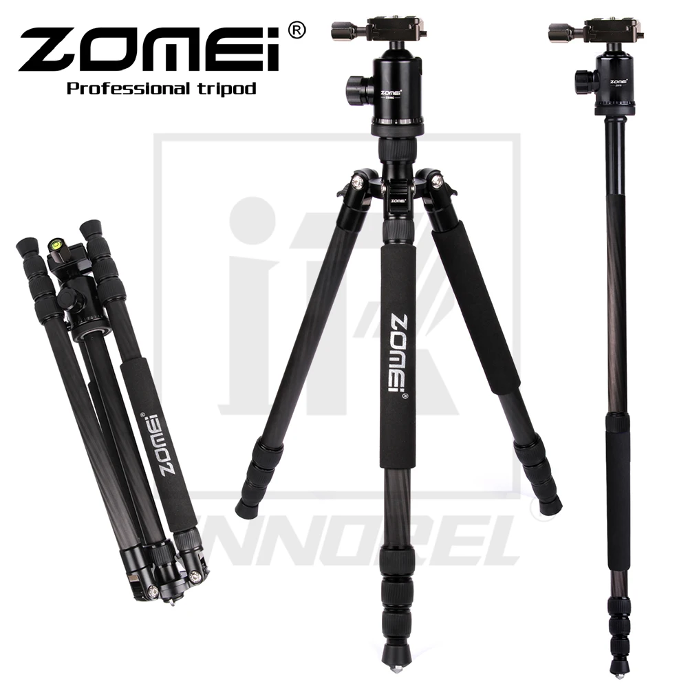 

Zomei Z888C Professional Aluminium Alloy Tripod Kit Monopod Z818C For DSLR Camera Five Colors Available Light Compact Portable