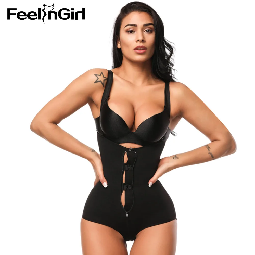 FeelinGirl женское корректирующее белье для живота Регулируемая промежность крючки