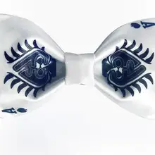 Мужской модный галстук-бабочка мужской свадебный бант женский индивидуальный дизайнерский комплект для покера с принтом белый и красный