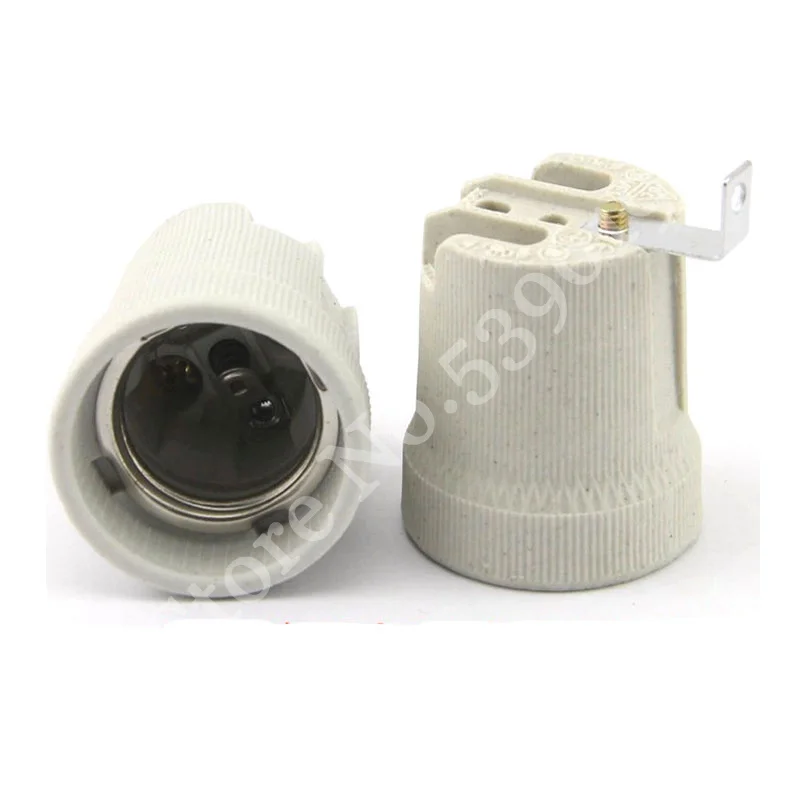 10Pcs E27 Ceramic Lamp Holder Lamp Socket Light Base Pendant Light Accessories with Bracketin