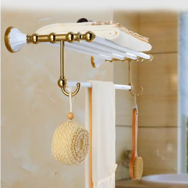 Bathroom Accessories Zinc Alloy White Gold Finish Towel Ring Robe Hook Toilet Brush Holder Towel Bar Bathroom Set Paper Holder Aliexpress