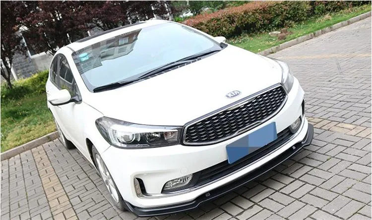 Для KIA K3 Forte- передний бампер диффузор протектор кузова Комплект спойлер бампер автомобиля Передняя Лопата столкновения Спорт черный/красный