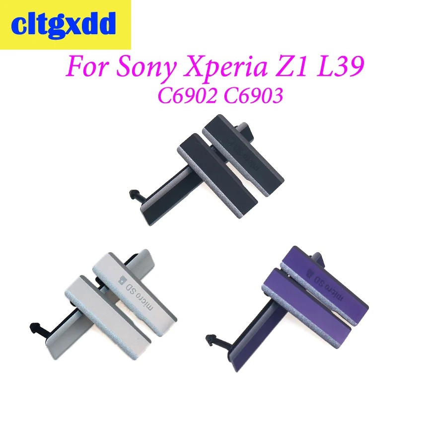 Cltgxdd Micro SD sim карта USB порт для зарядки слот пылезащитный чехол Sony Xperia Z1 L39h Honami C6902