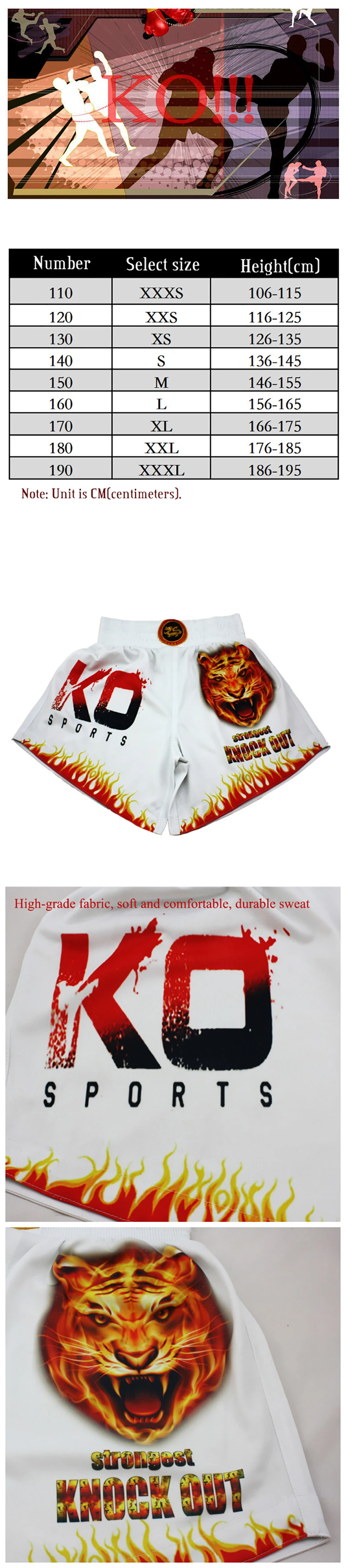 HX15 одежда для занятий тайским боксом, тренировочная одежда для занятий боксом, дышащие шорты для занятий тайским боксом, шорты для тайского бокса, ММА