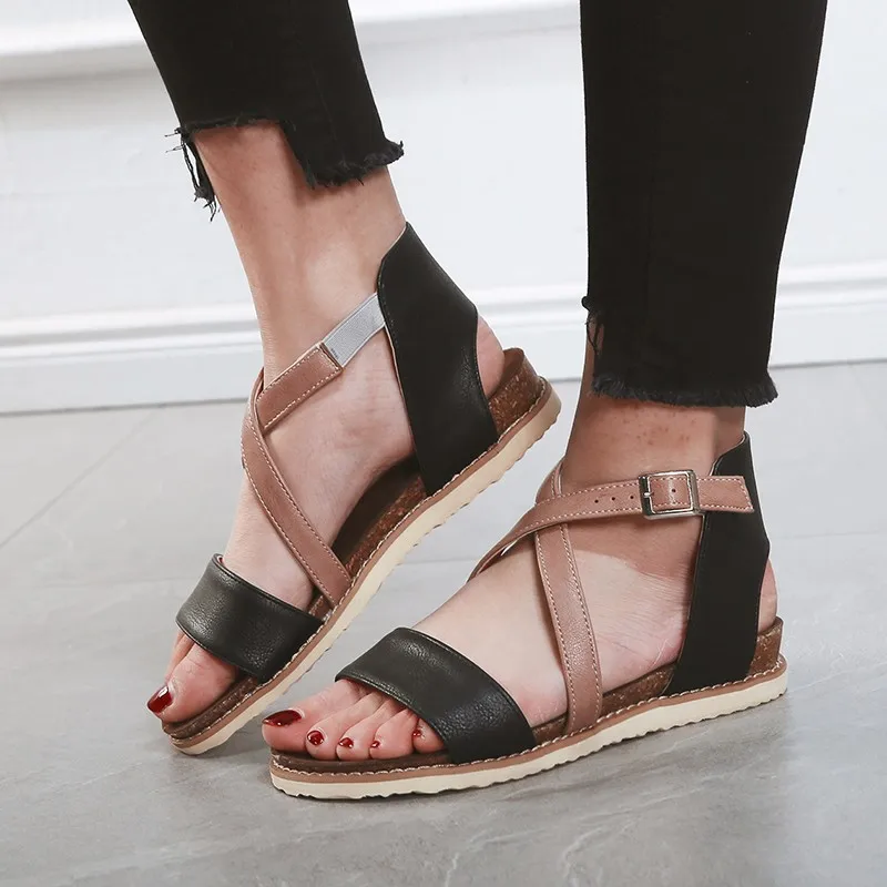 

AARDIMI Women Sandals Summer Shoes Woman Flat Sandals Low Heels Sandalias Mujer 2019 Casual Beach Sandals Female Sandalias Mujer