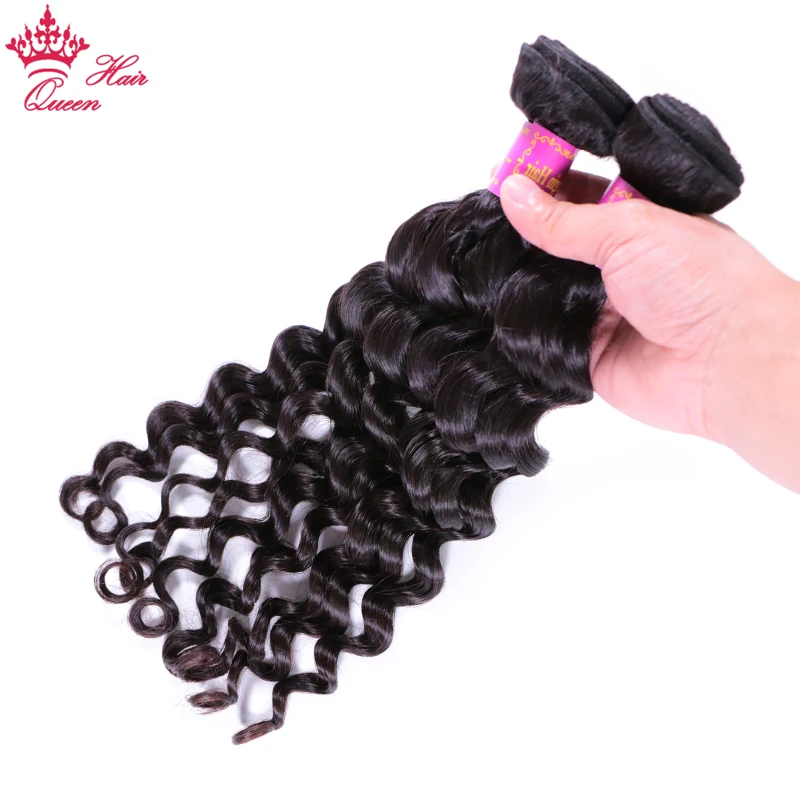  Queen Hair Brazilian Virgin Hair Natural Wave More Wave Bundles 100% Human Hair Weave Unprocessed N