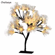 Светодиодные лампы Вишневое дерево ночные светильники настольные лампы сказочное Оптическое волокно Рождественская вечеринка домашний декор праздничное освещение