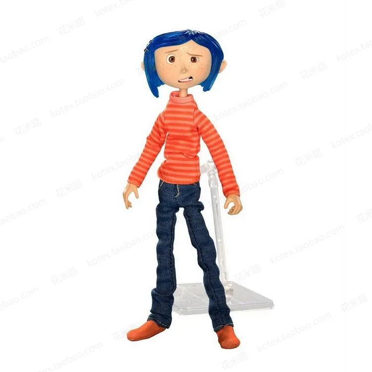 Детские игрушки NECA куклы коралин и секретная дверь экшн фигурка 7 дюймовый свитер