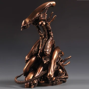 

Ogrm Crafts AVP Alien Bust Takeya Takayuki Alien Pile Replica Bronze Metal Statue Sculpture Abstract Figurine Pre Order