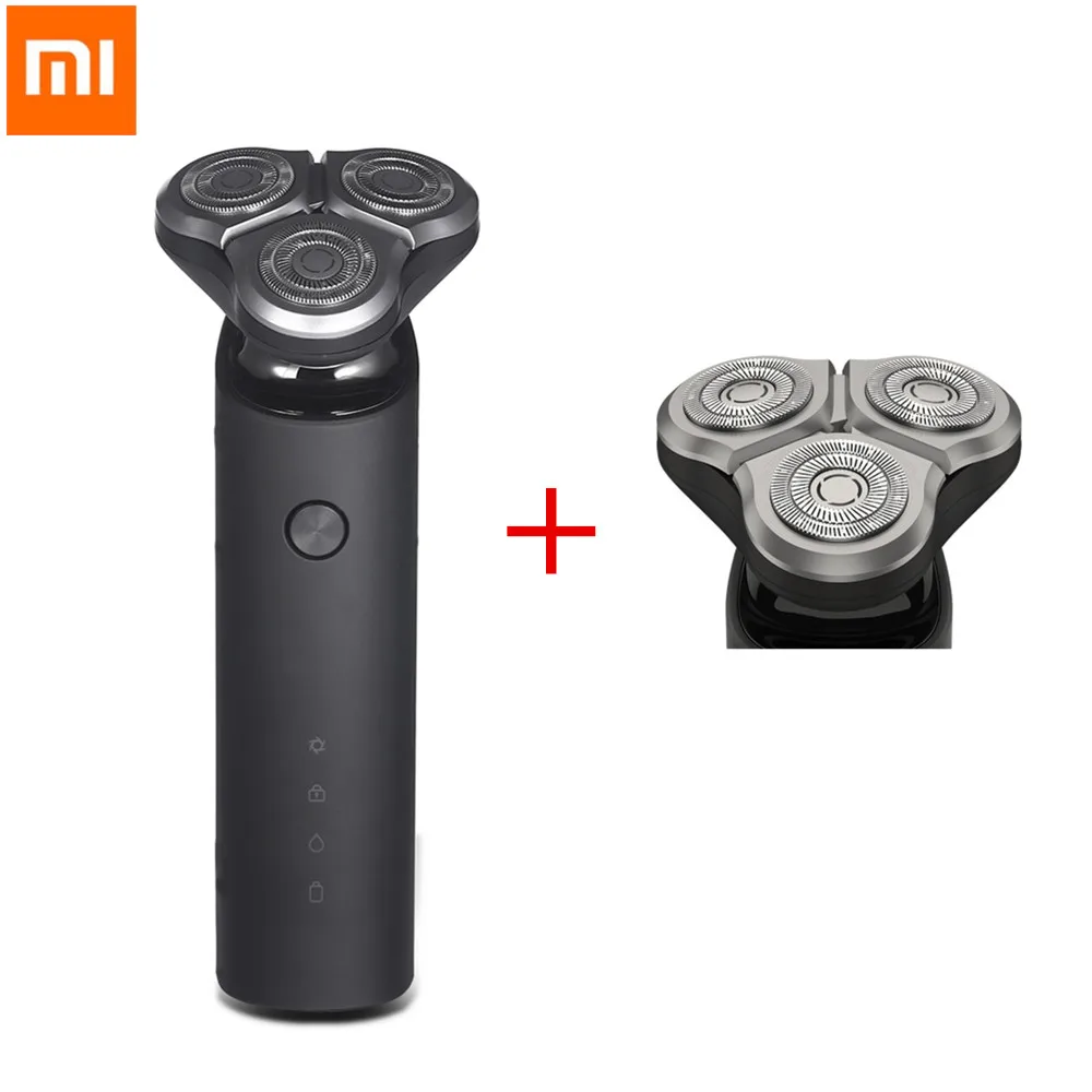 

Xiaomi Mijia Electric Shaver Razor for Men Shaver Head 3 Dry Wet Shaving Washable Main-Sub Dual Blade Turbo+Electric Shaver Head