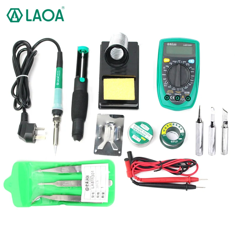 LAOA 25W/35W Ceramic Long Life Iner heat Electric Soldering Iron hot gun soldering rework station Welding tools