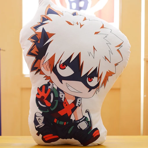 My Hero Academy Boku No Izuku Katsuki Todoroki pp чучело из хлопка плюшевые игрушки куклы мягкие милые подушки - Цвет: Серый