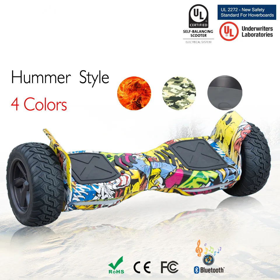 8.5 Inch Off Road Balance Hoverboard Scooter Oxboard With Remote Controller Bluetooth Speaker Application Adulto Euro Warehouse