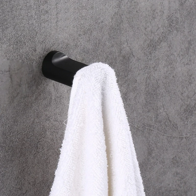 MTTUZK матовый нержавеющий черный крючок для халата черный роскошный крючок для полотенец Круглый с креплением на стене полотенце накидка халат шляпа крюк для подвески двери